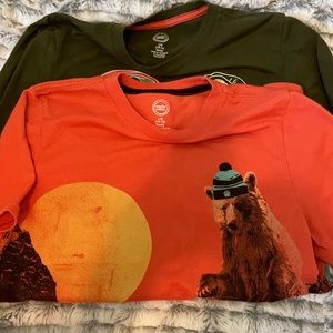 Bundle 2 Boys Graphic Short sleeve Shirts Husky